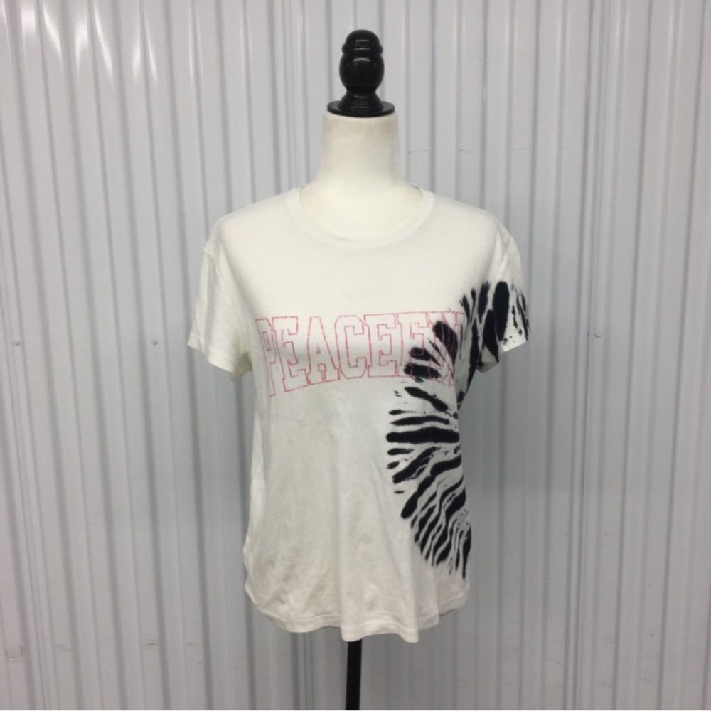 Zadig & Voltaire Peaceful Cotton Short Sleeve Tie Dye Tee Size: Small NWOT